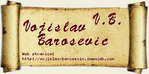 Vojislav Barošević vizit kartica